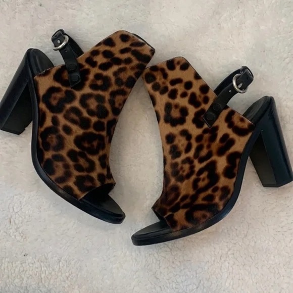 Rag and Bone Calf Hair Animal Print Boots - Picture 1 of 5
